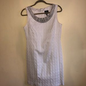 Adrianna Papell white cocktail dress